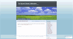 Desktop Screenshot of harvardclimatecollaborative.wordpress.com