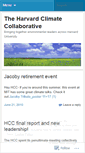 Mobile Screenshot of harvardclimatecollaborative.wordpress.com