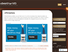 Tablet Screenshot of c0ntr01ur1if3.wordpress.com