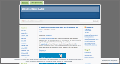 Desktop Screenshot of mehrdemokratie.wordpress.com