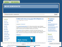 Tablet Screenshot of mehrdemokratie.wordpress.com