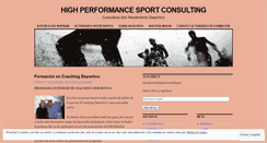 Desktop Screenshot of hpsportconsulting.wordpress.com