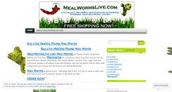 Desktop Screenshot of mealwormslive.wordpress.com