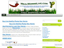 Tablet Screenshot of mealwormslive.wordpress.com