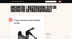 Desktop Screenshot of incontriextraconiugali.wordpress.com