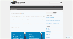 Desktop Screenshot of cloudahoy.wordpress.com