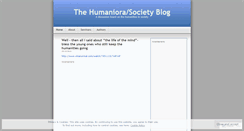 Desktop Screenshot of humaniorasociety.wordpress.com