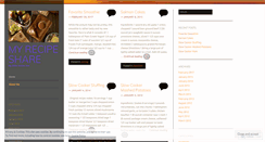 Desktop Screenshot of myrecipeshare.wordpress.com