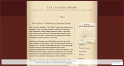 Desktop Screenshot of landlockedmusic.wordpress.com