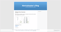 Desktop Screenshot of manicshooter.wordpress.com