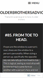 Mobile Screenshot of olderbrothersadvice.wordpress.com