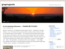 Tablet Screenshot of gingeruganda.wordpress.com