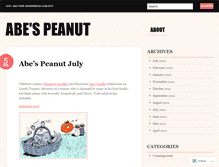 Tablet Screenshot of abespeanut.wordpress.com