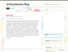 Tablet Screenshot of kurlylioness.wordpress.com