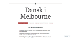 Desktop Screenshot of danskmelbourne.wordpress.com