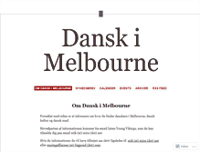 Tablet Screenshot of danskmelbourne.wordpress.com