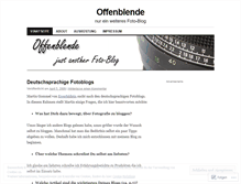 Tablet Screenshot of offenblende.wordpress.com