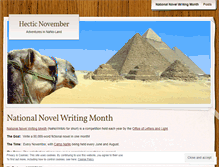 Tablet Screenshot of hecticnovember.wordpress.com