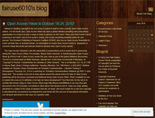Tablet Screenshot of fairuse6010.wordpress.com