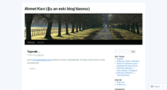 Desktop Screenshot of ahmetkavi.wordpress.com