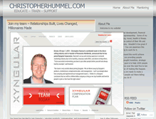Tablet Screenshot of christopherhummel.wordpress.com