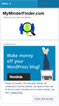 Mobile Screenshot of myminderfinder.wordpress.com
