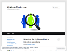 Tablet Screenshot of myminderfinder.wordpress.com