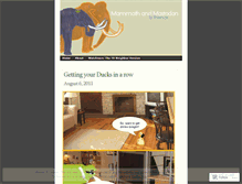 Tablet Screenshot of mammothandmastodon.wordpress.com