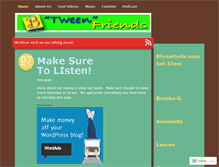 Tablet Screenshot of btweenfriends.wordpress.com