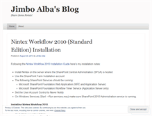 Tablet Screenshot of jimboalba.wordpress.com