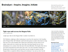 Tablet Screenshot of brainalyst.wordpress.com