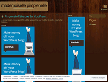 Tablet Screenshot of mllepimprenelle.wordpress.com