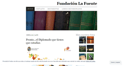 Desktop Screenshot of fundacionlafuente.wordpress.com