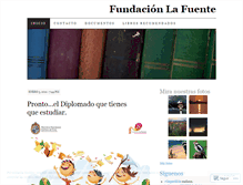 Tablet Screenshot of fundacionlafuente.wordpress.com