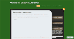 Desktop Screenshot of analisisdeldiscursoambiental.wordpress.com