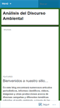 Mobile Screenshot of analisisdeldiscursoambiental.wordpress.com