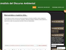 Tablet Screenshot of analisisdeldiscursoambiental.wordpress.com