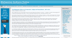 Desktop Screenshot of malaysianindiantoday.wordpress.com