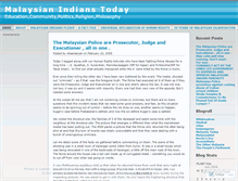 Tablet Screenshot of malaysianindiantoday.wordpress.com