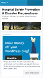 Mobile Screenshot of hospitalsafetypromotionanddisasterpreparedness.wordpress.com