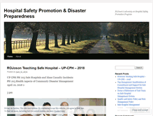 Tablet Screenshot of hospitalsafetypromotionanddisasterpreparedness.wordpress.com