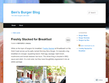 Tablet Screenshot of bensburgerblog.wordpress.com