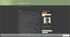 Desktop Screenshot of improvinghighereducation.wordpress.com