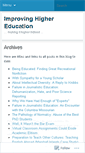 Mobile Screenshot of improvinghighereducation.wordpress.com