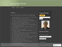 Tablet Screenshot of improvinghighereducation.wordpress.com