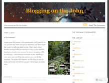 Tablet Screenshot of bloggingonthejohn.wordpress.com