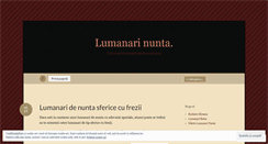 Desktop Screenshot of lumanarinunta.wordpress.com