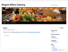 Tablet Screenshot of elegantaffairscatering.wordpress.com