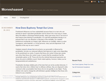 Tablet Screenshot of moneshaased.wordpress.com