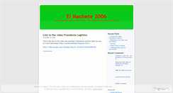 Desktop Screenshot of machete2006.wordpress.com